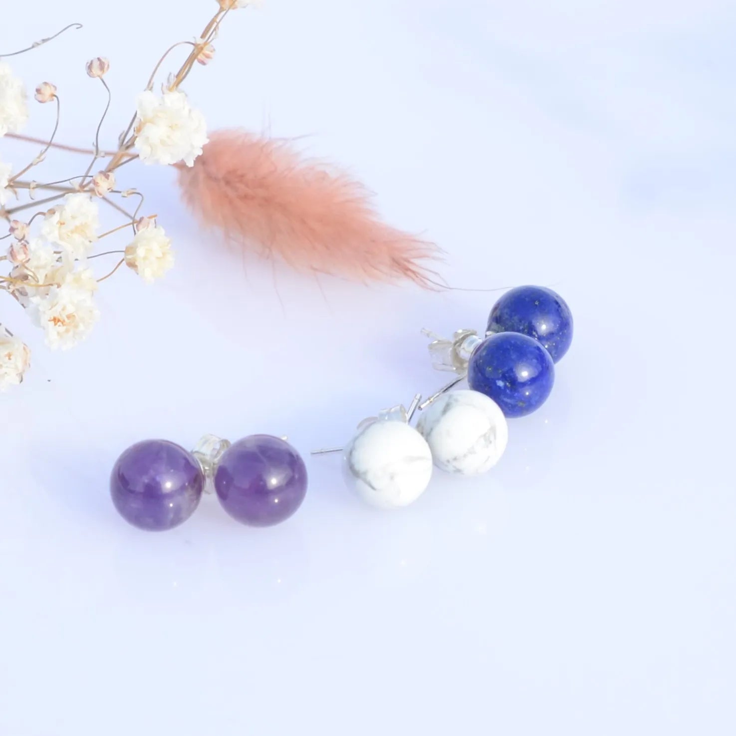 Boucles d’oreille de lithothérapie : vertus pierres naturelles