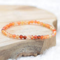 Bracelet "Ancrage Doux" en Cornaline à facettes