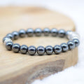 Bracelet Cristal "Dissipation" en Hématite