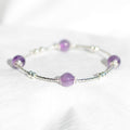 Bracelet "Sagesse" en Améthyste & Argent 925 Elegance - Pièce Bijouterie -