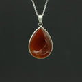 Pendentif "Ancrage Doux"Goutte en Cornaline
