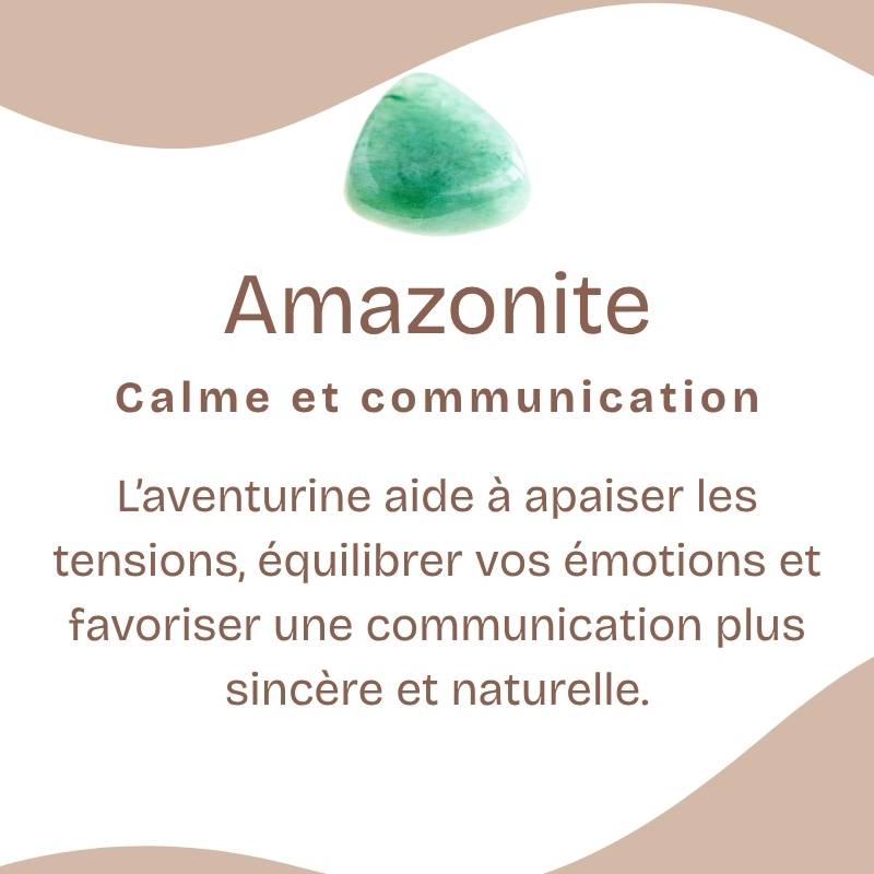 Bracelet "Apaisement" en Amazonite du Brésil à facettes