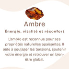 Pendentif "Renforcement" en Ambre, ARGENT 925 : AMB3