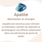 Bracelet "Motivation" en Apatite Bleue à facettes