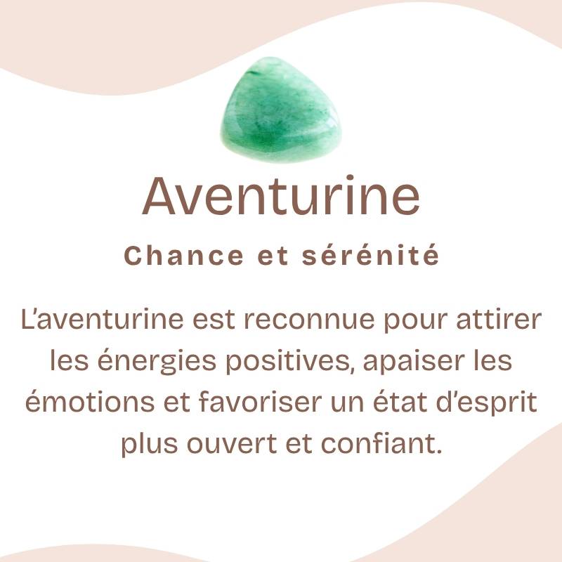 Pendentif "Tranquillité" Goutte en Aventurine