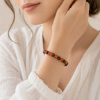 Bracelet "Confiance en soi" Mix en Oeil de Taureau & Cornaline