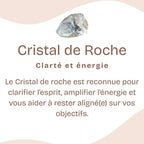 Bracelet "Amplificateur" en Cristal de Roche (Cœur en Quartz)