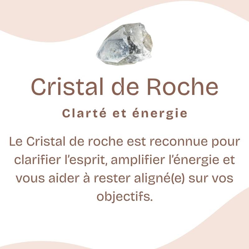 Bracelet "Amplificateur" en Quartz (Cristal de Roche) Chip
