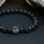 Bracelet Homme Pierre de Lave - Ancrage et Vitalité Marin