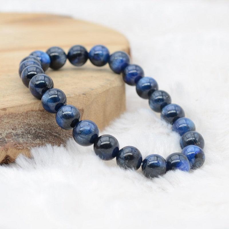 Bracelet "Accord" en Cyanite Bleue profond - lespierresdubienetre