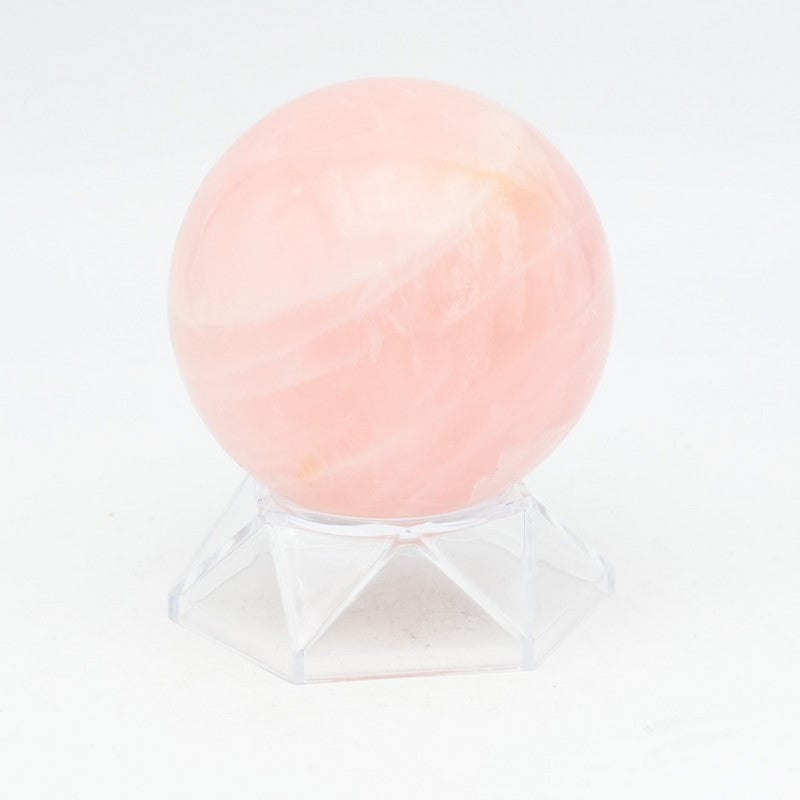 Sphère de Quartz Rose (550g) Ref : SR3