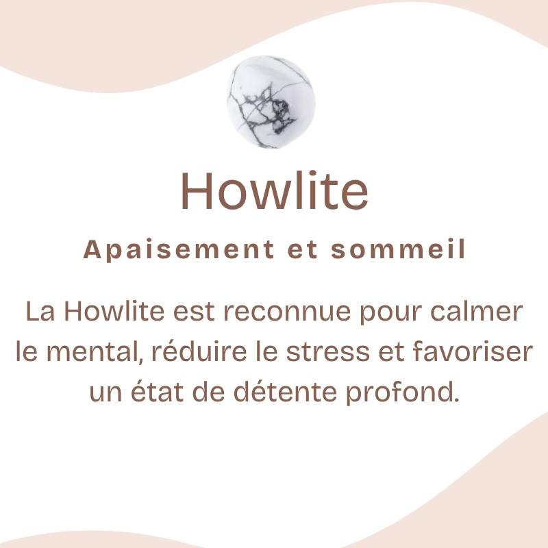 Galet "Patience" en Howlite