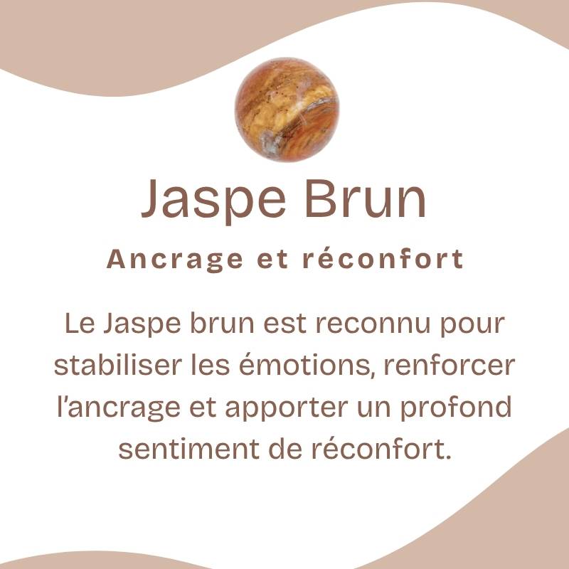 Bracelet "Soulagement" en Jaspe