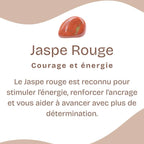 Bracelet "Protecteur" en Jaspe Rouge Chip
