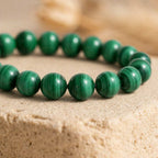 Bracelet "Paix" en Malachite