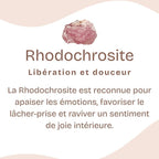Bracelet "Compassion" en Rhodochrosite Chip
