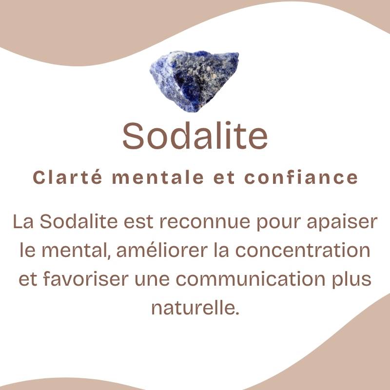 Porte-clés "Maitrise" en Sodalite