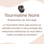 Pendentif "Absorption" Goutte en Tourmaline Noire