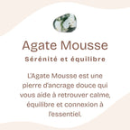 Bracelet "Courage" en Agate Mousse