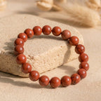Bracelet "Protecteur" en Jaspe Rouge