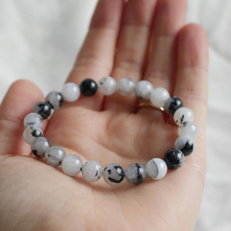 Bracelet "Purification et Protection" en Quartz & Tourmaline Noire