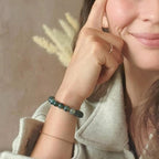 Bracelet "Courage" en Agate Mousse