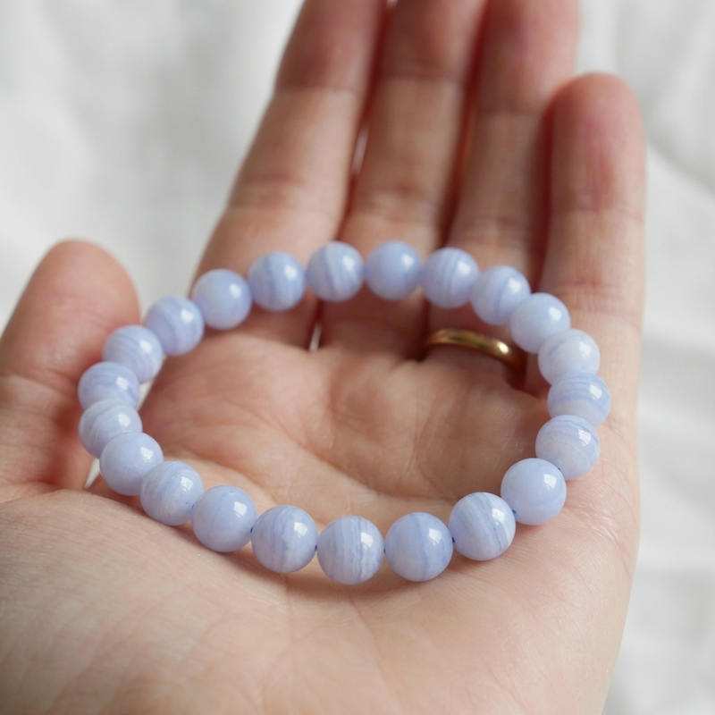 Bracelet "Communication" en Calcédoine