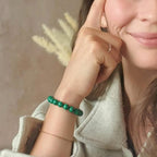 Bracelet "Paix" en Malachite
