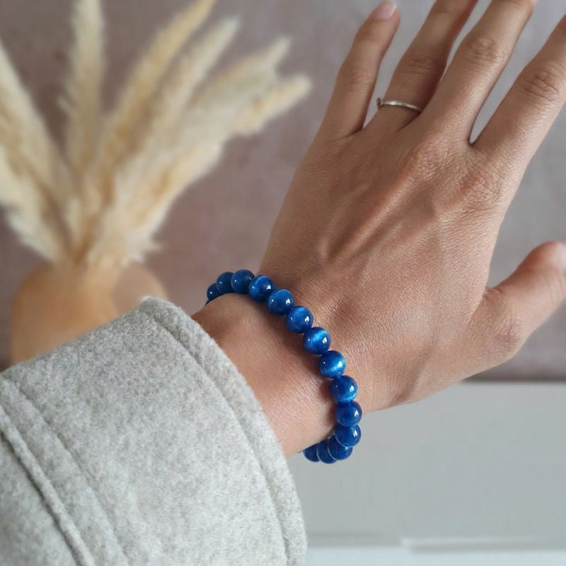 Bracelet "Accord" en Cyanite Bleue profond