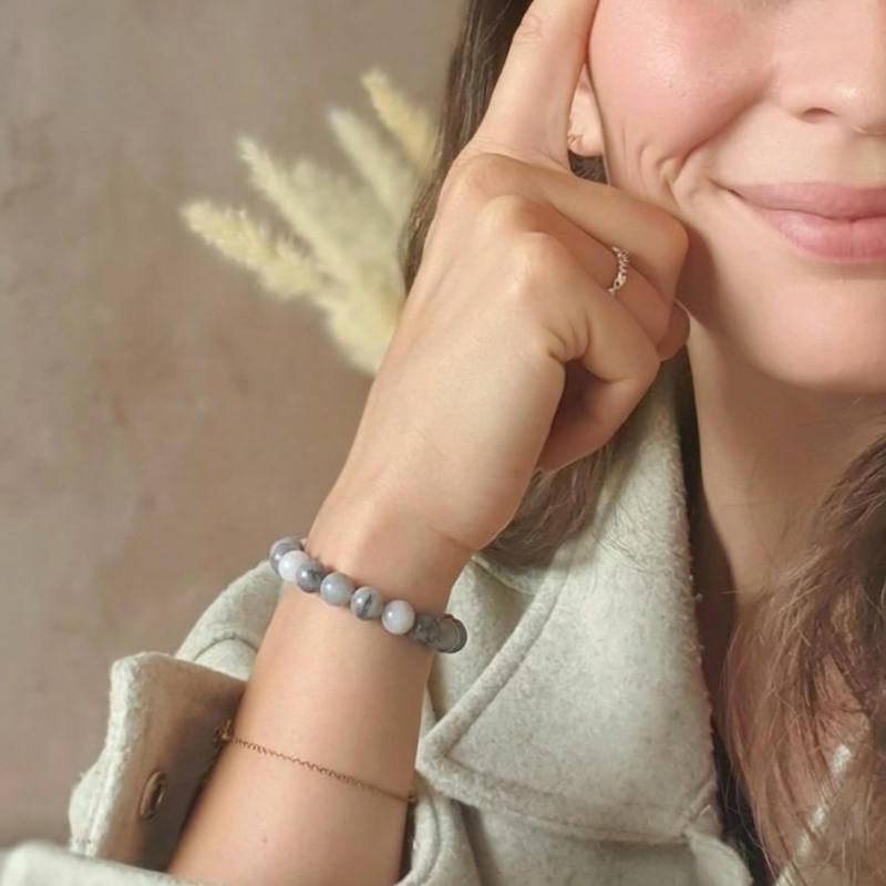 Bracelet "Calme et Protection" en Œil-de-Faucon