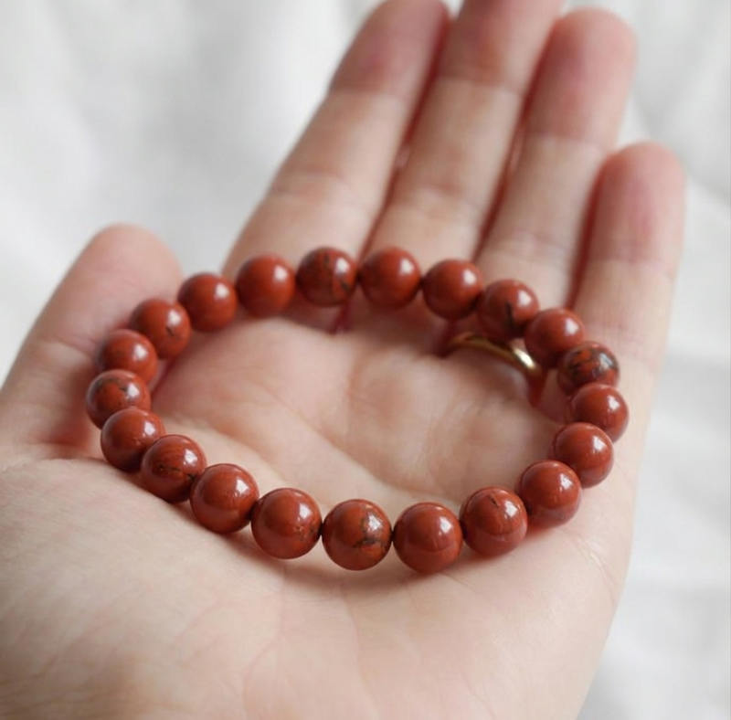 Bracelet "Protecteur" en Jaspe Rouge