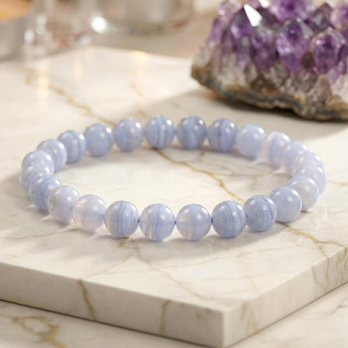 Bracelet "Communication" en Calcédoine