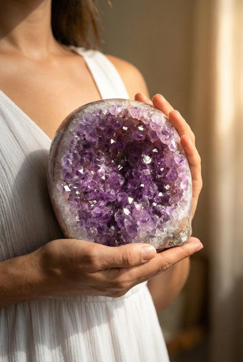 Nos géodes d'améthyste