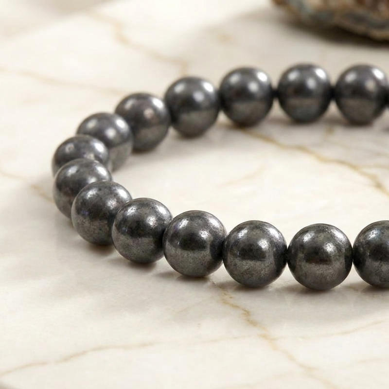 Bracelet "Dissipation" en Hématite