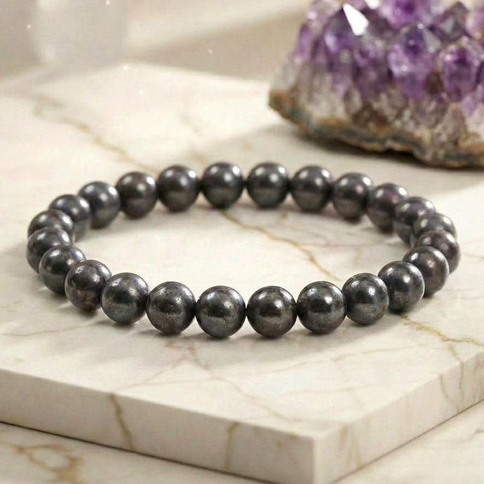 Bracelet "Dissipation" en Hématite