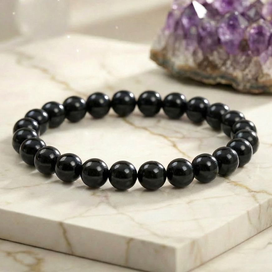 Bracelet "Évolution" en Jais