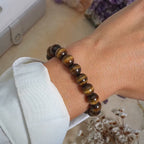 Bracelet "Confiance" en Oeil-de-Tigre