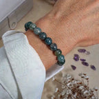 Bracelet "Courage" en Agate Mousse