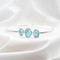 [MODÈLE UNIQUE] Bracelet "Motivation" en Apatite Bleue & Argent 925 - Pièce de Bijouterie - REF2