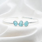 [MODÈLE UNIQUE] Bracelet "Motivation" en Apatite Bleue & Argent 925 - Pièce de Bijouterie - REF5 - lespierresdubienetre