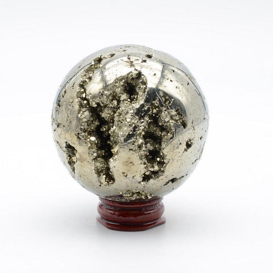 Sphère en Pyrite (616g) REF : SP2 - lespierresdubienetre