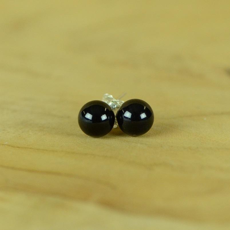 Boucles d'oreilles "Force" en Onyx ( Argent 925 ) - lespierresdubienetre