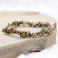 Bracelet "Apprentissage" en Unakite Chip