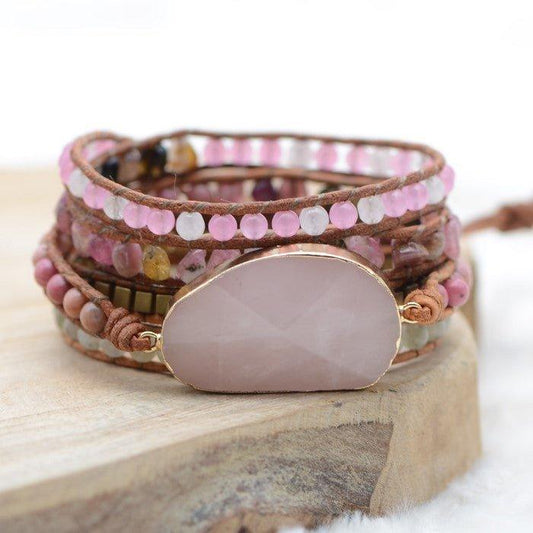 Bracelet Boho "Amour Protection & Soin" - lespierresdubienetre