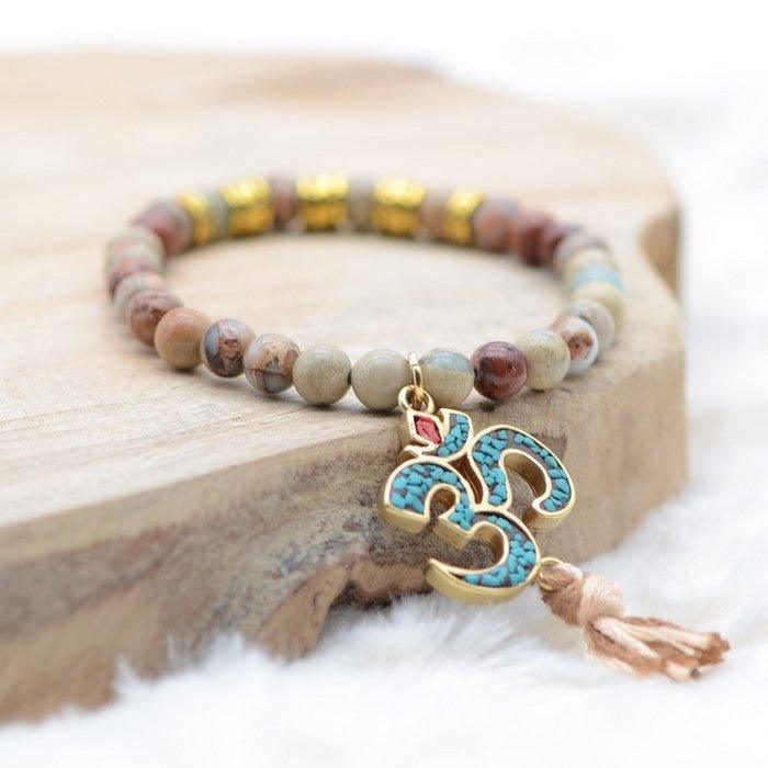 Bracelet Boho "Calme" - lespierresdubienetre