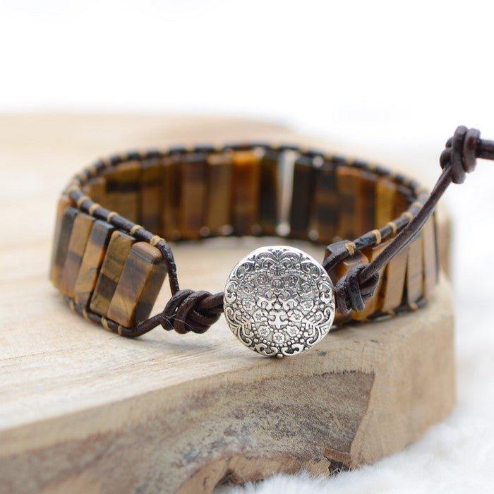 Bracelet Boho "Chance et Confiance" - lespierresdubienetre