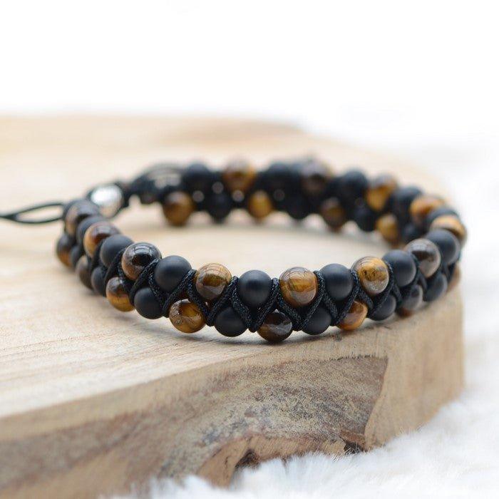 Bracelet Boho "Force et Confiance" - lespierresdubienetre