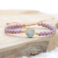 Bracelet Boho "Force et Sagesse" avec de l'opalite