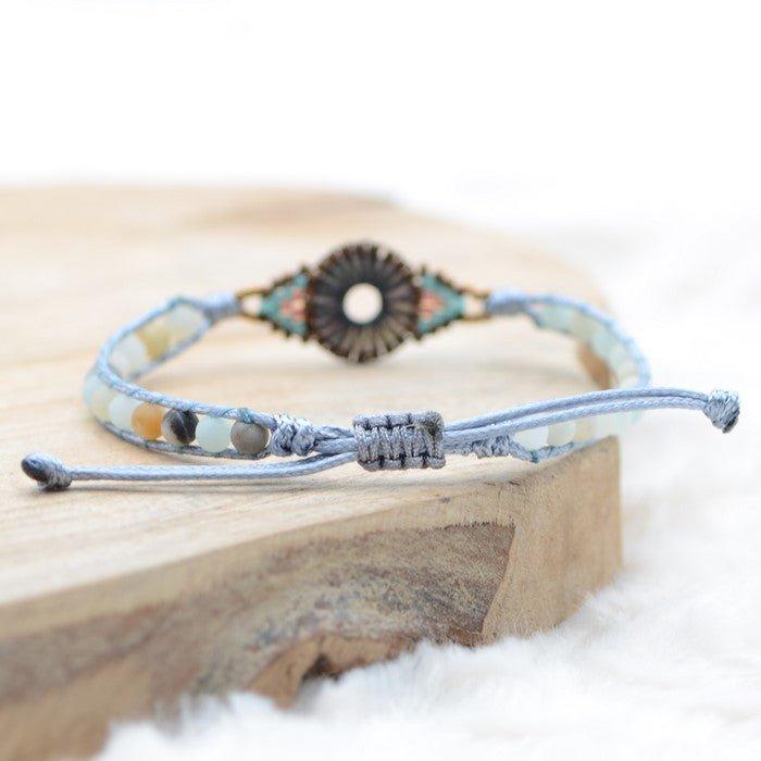 Bracelet Boho "Oeil Apaisant" - lespierresdubienetre