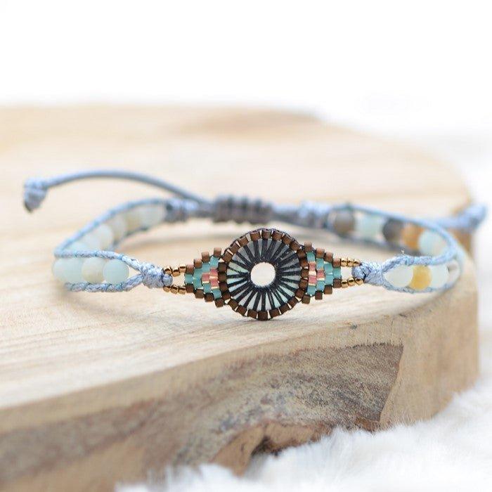 Bracelet Boho "Oeil Apaisant" - lespierresdubienetre